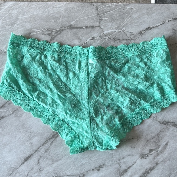NWT HANKY PANKY signature lace Boyshort bright Mint women’s size s - Picture 5 of 6